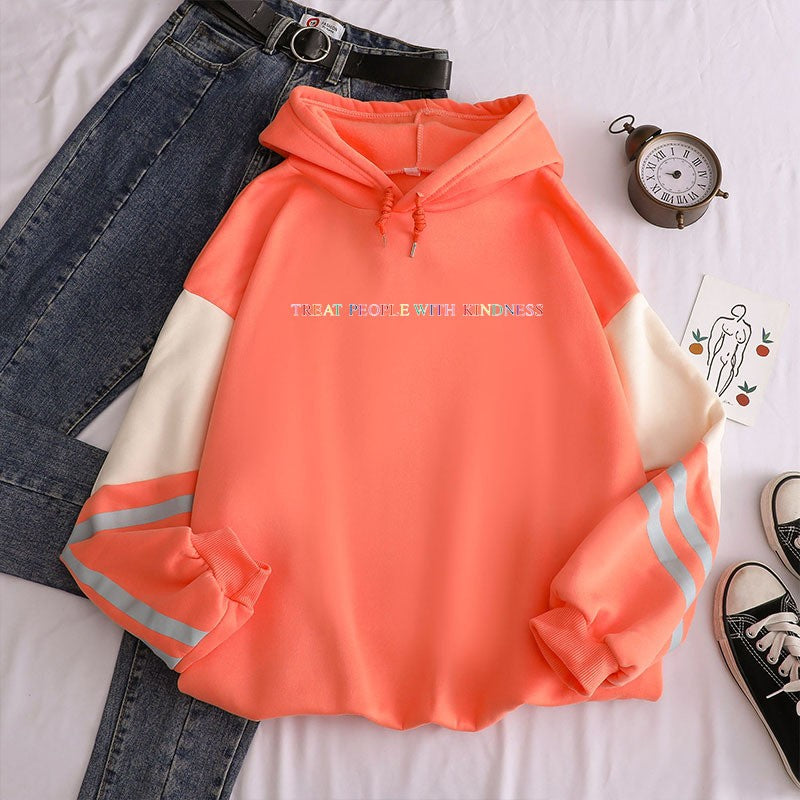 Arlenne Printed Fleece Hoodie