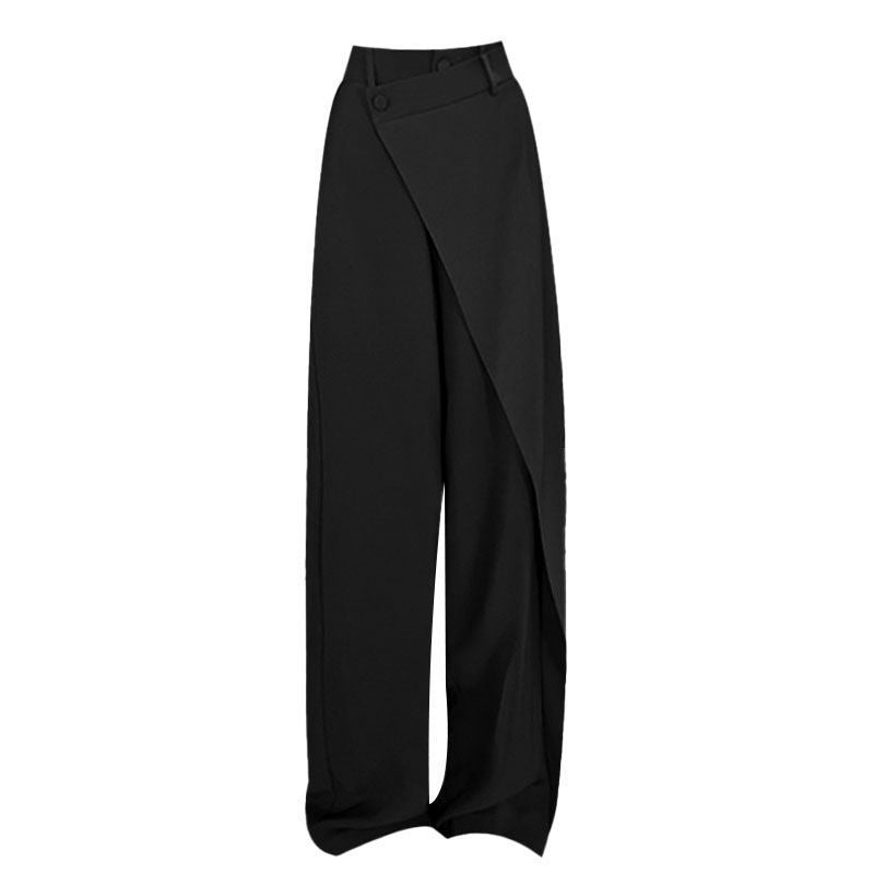 Aurine Irregular Wide-Leg Trousers