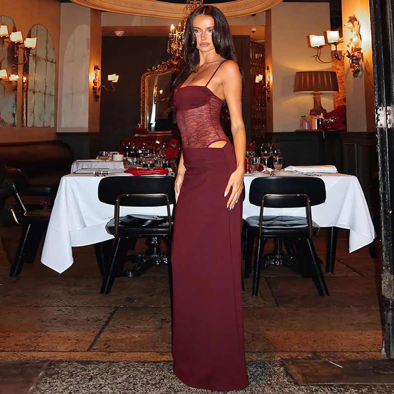 Elowen Lace Maxi Slip Dress
