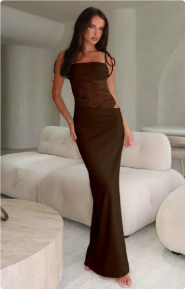 Elowen Lace Maxi Slip Dress
