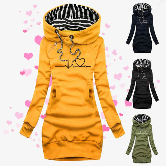 Elzia Heartline Hooded Pullover