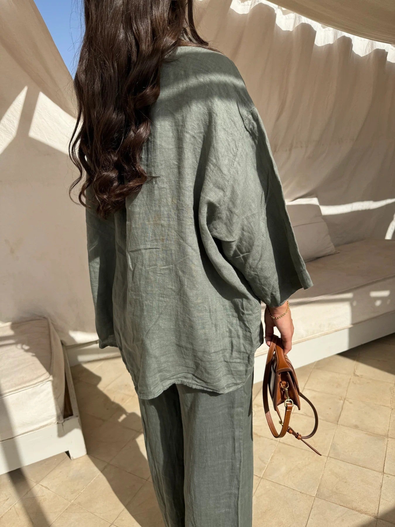 Enara Wide-Leg Shirt Set