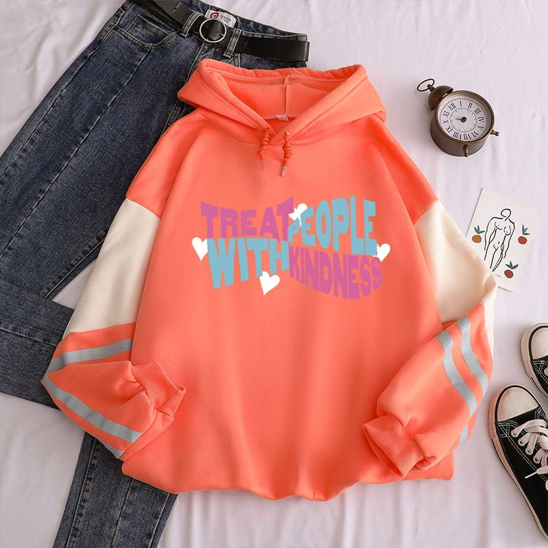 Arlenne Printed Fleece Hoodie