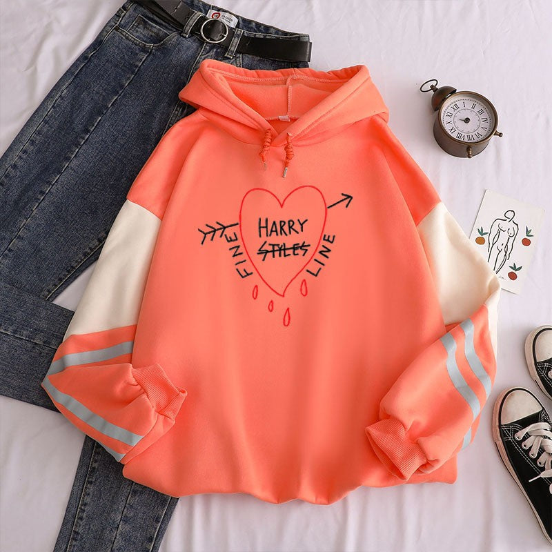 Arlenne Printed Fleece Hoodie