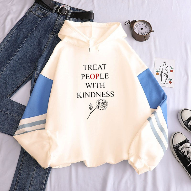Arlenne Printed Fleece Hoodie