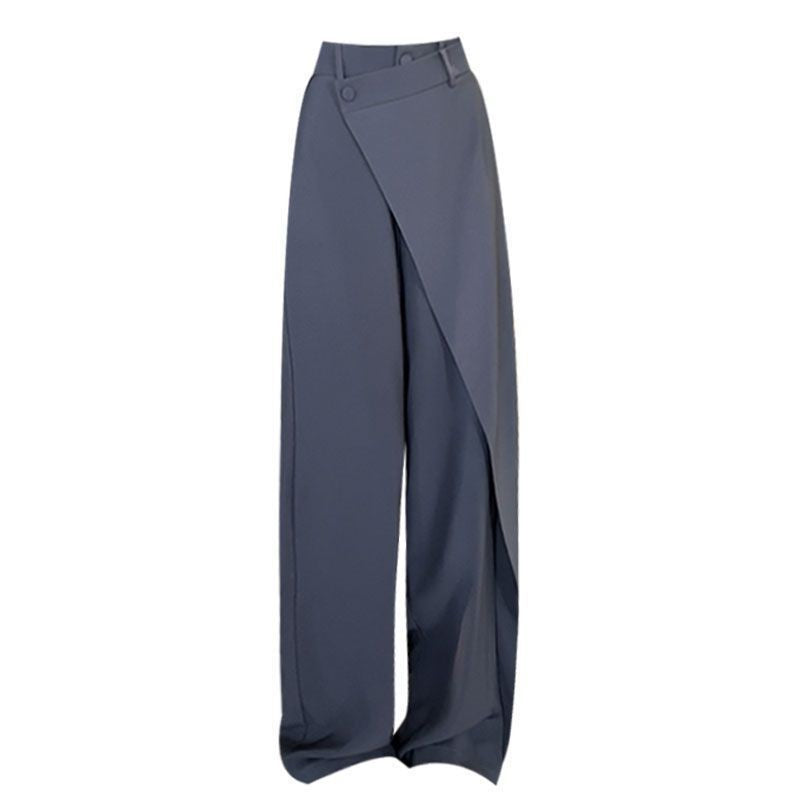 Aurine Irregular Wide-Leg Trousers