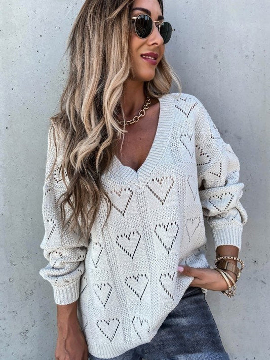 Celestine Hollow Knit Pullover