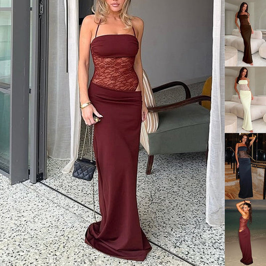Elowen Lace Maxi Slip Dress