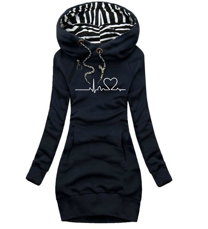 Elzia Heartline Hooded Pullover