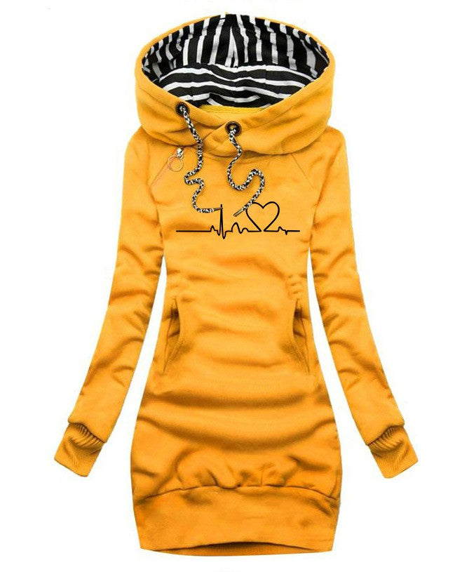 Elzia Heartline Hooded Pullover