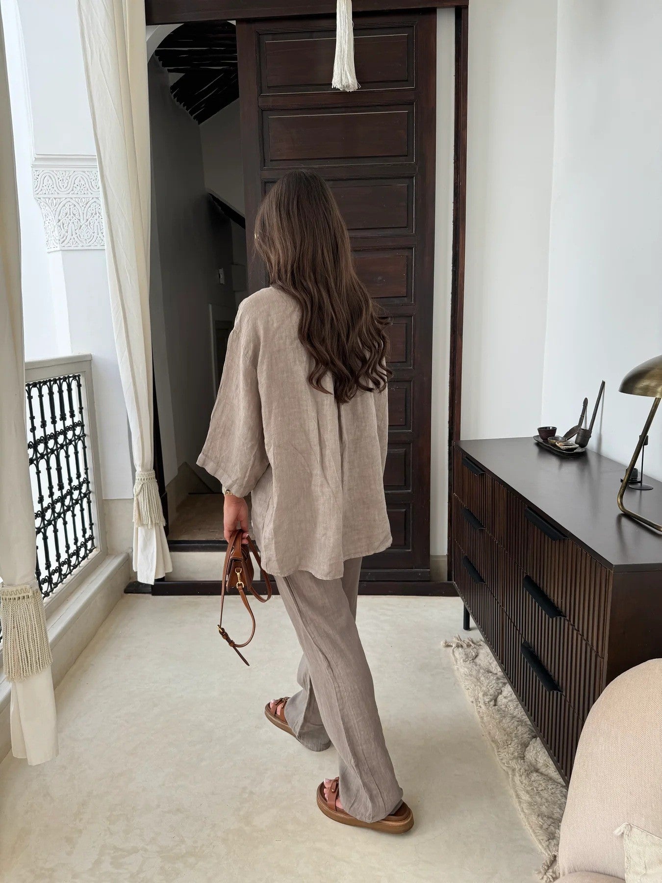 Enara Wide-Leg Shirt Set