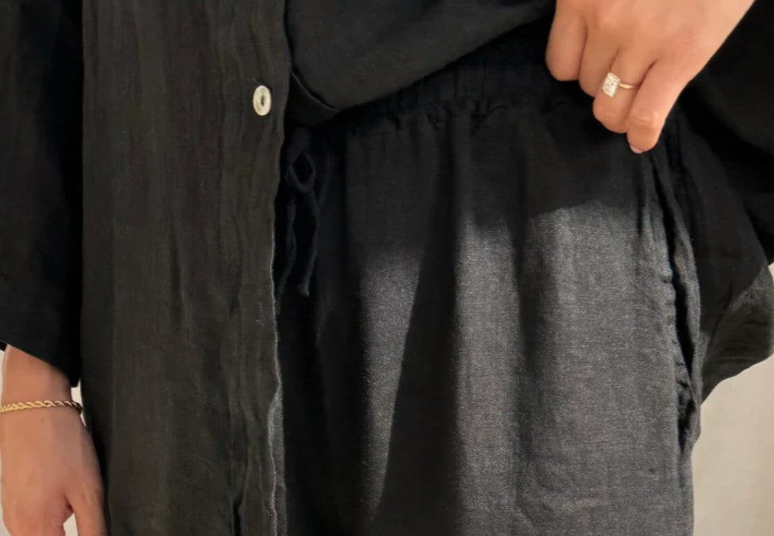 Enara Wide-Leg Shirt Set