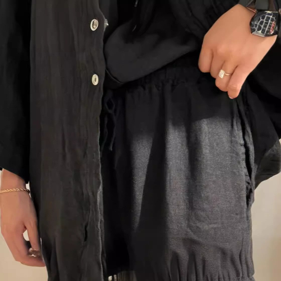 Enara Wide-Leg Shirt Set