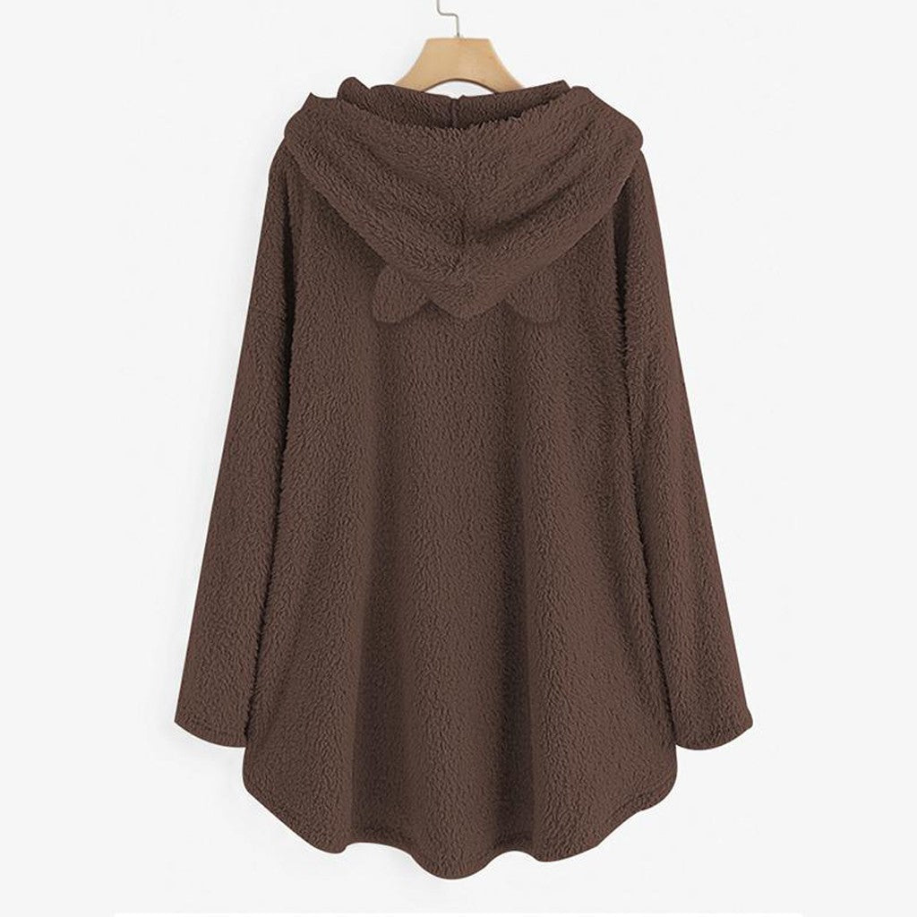 Lumi Cat Reversible Velvet Hoodie