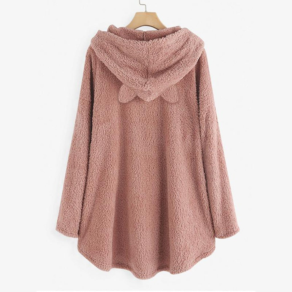 Lumi Cat Reversible Velvet Hoodie
