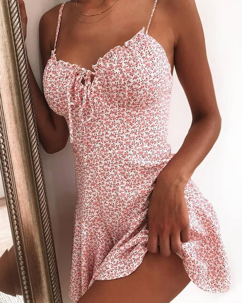 Ophelia Floral Slip Mini Dress