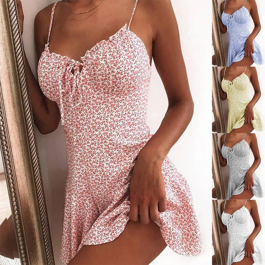 Ophelia Floral Slip Mini Dress