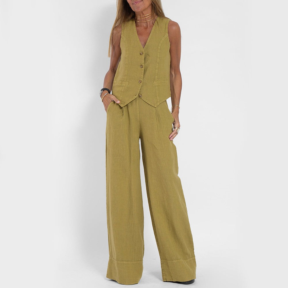 Savina Summer Vest Suit