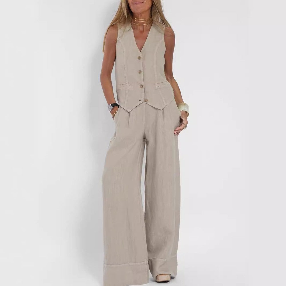 Savina Summer Vest Suit