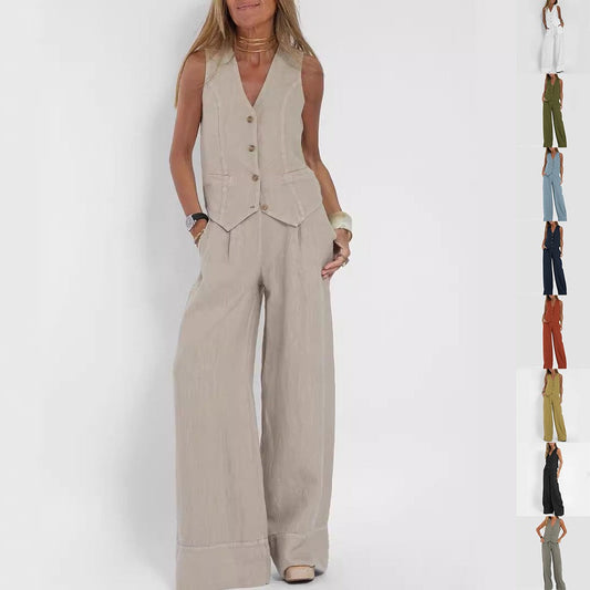 Savina Summer Vest Suit