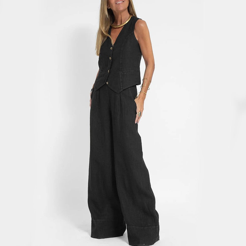 Savina Summer Vest Suit
