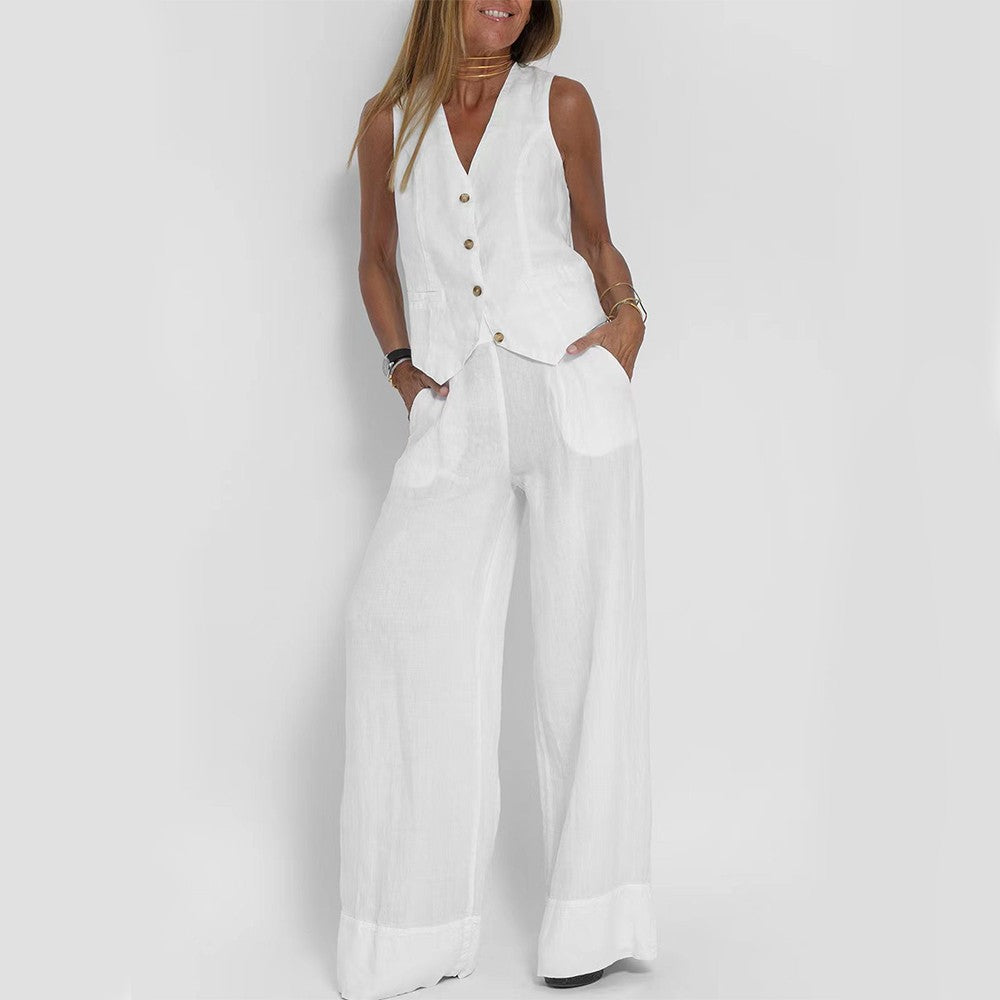 Savina Summer Vest Suit